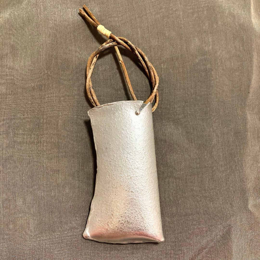 【美品★レア品】清課堂　錫（すず）製　花器