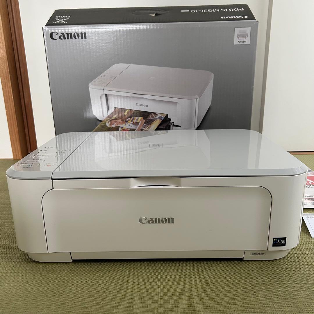 【新品純正インク付・動作良好】Canon PIXUS MG3630 ホワイト