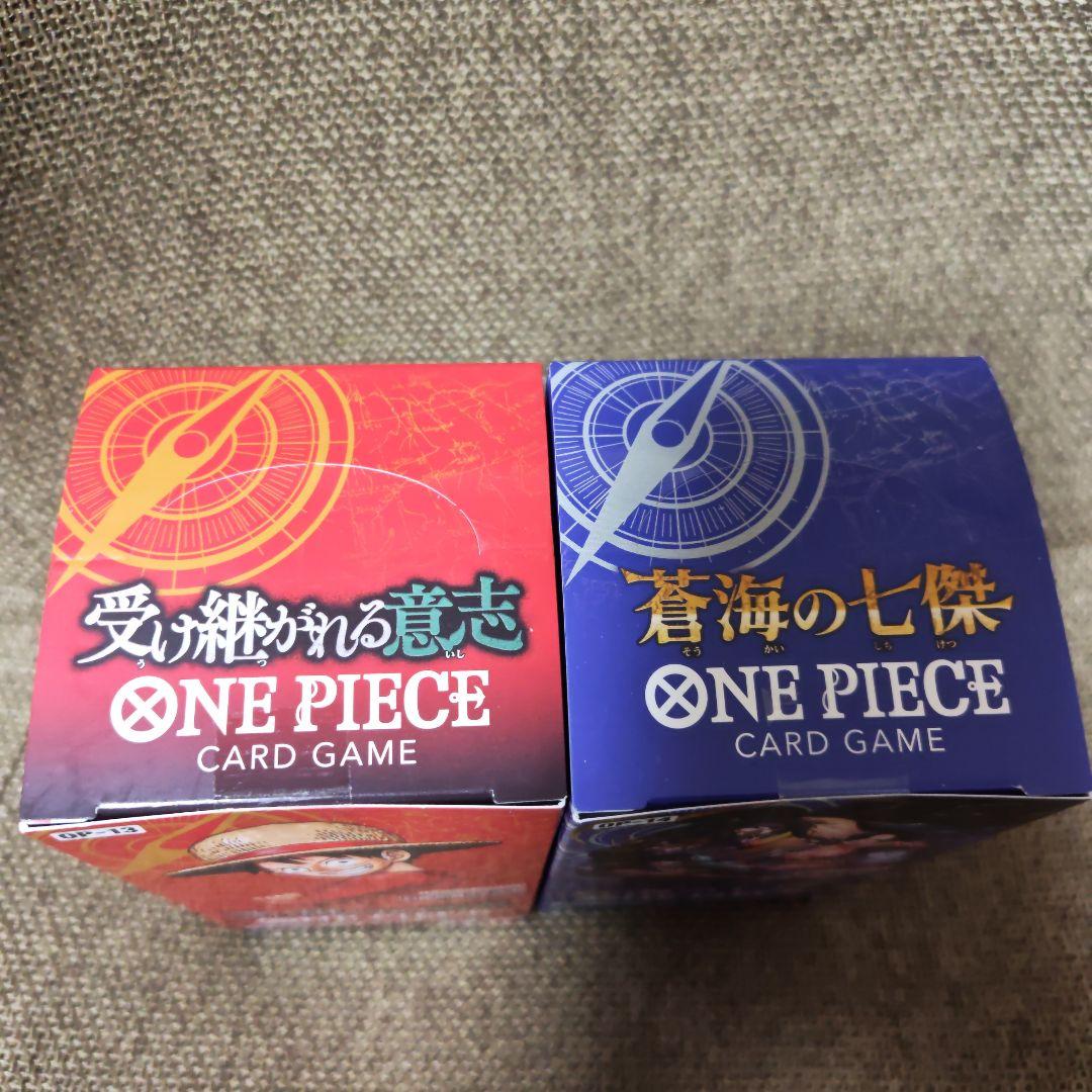 新品未開封 テープ付きBOX ワンピースカード 受け継がれる意志 蒼海の七傑