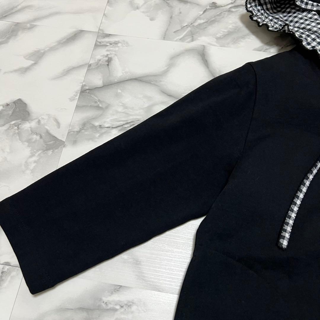 【極美品】ピンクハウス　ジップパーカー　2024年モデル　チェック　ブラック　M