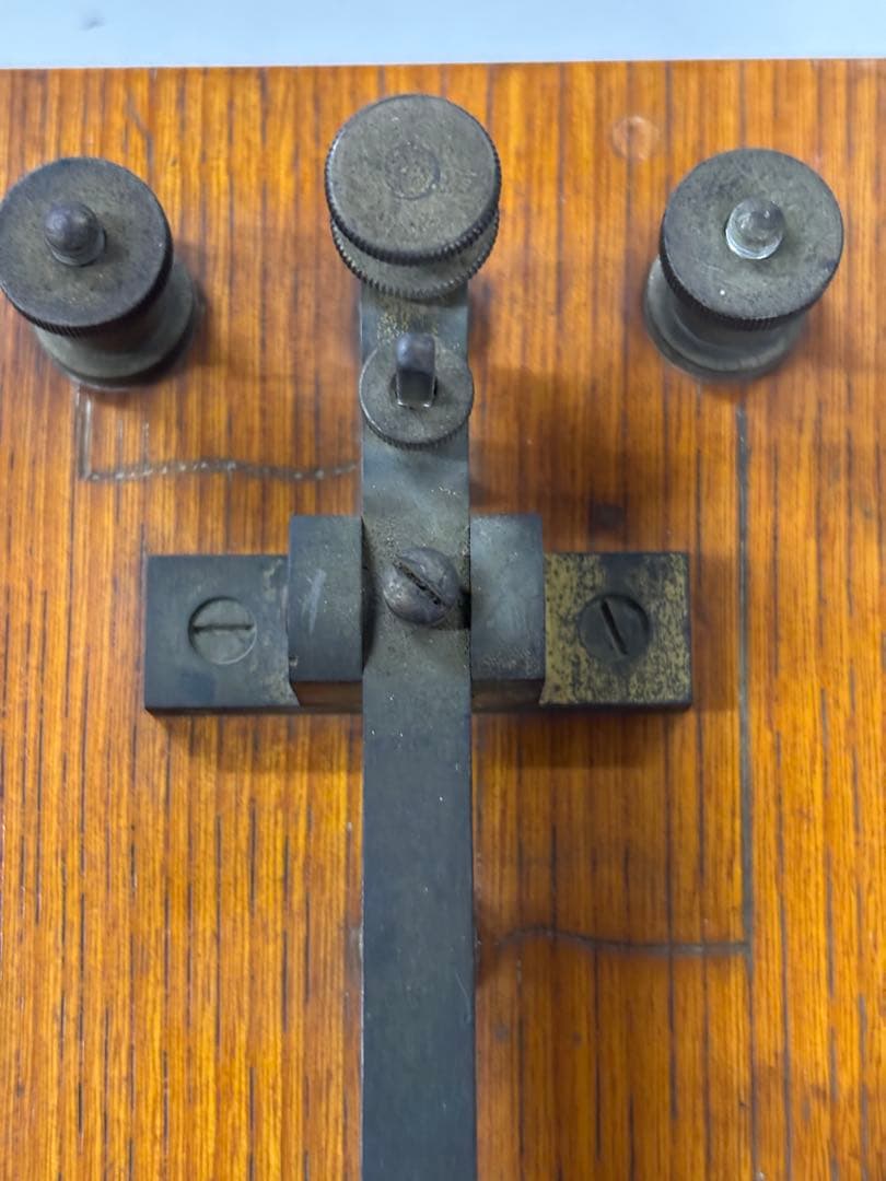 【アンティーク】島津製作所　電鍵 モールス信号機 レトロ 骨董品