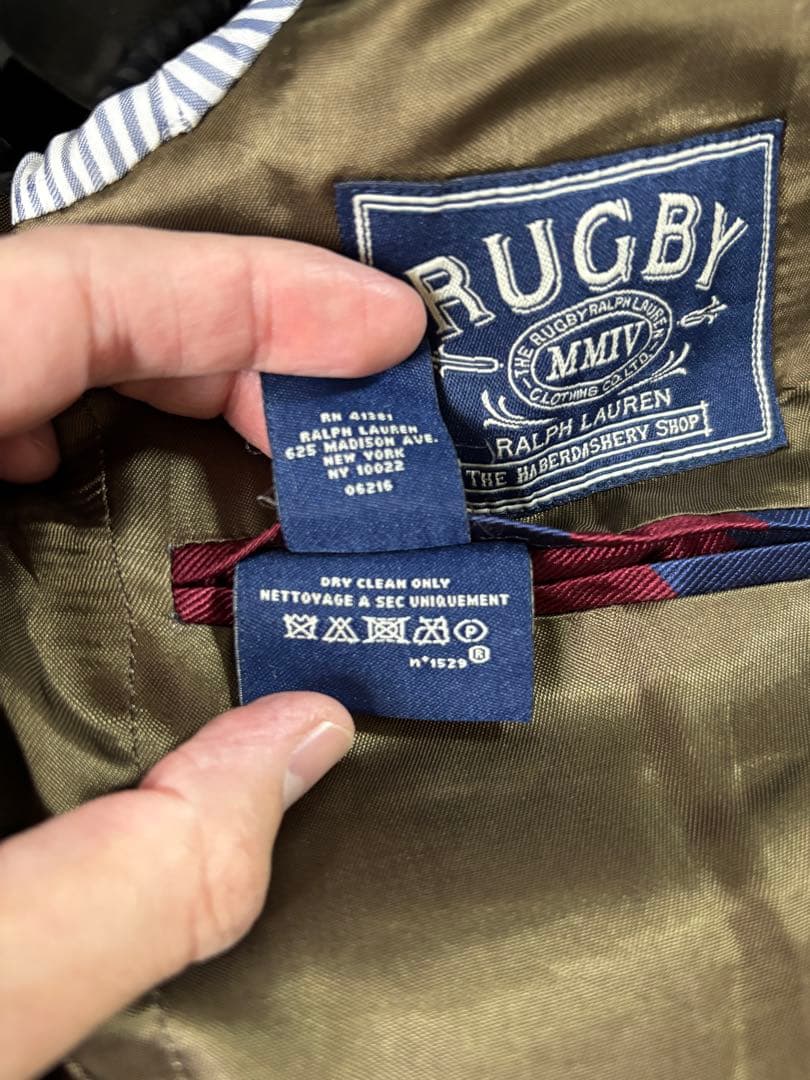 ラルフローレンRUGBY ツイードジャケット カーキブラウン