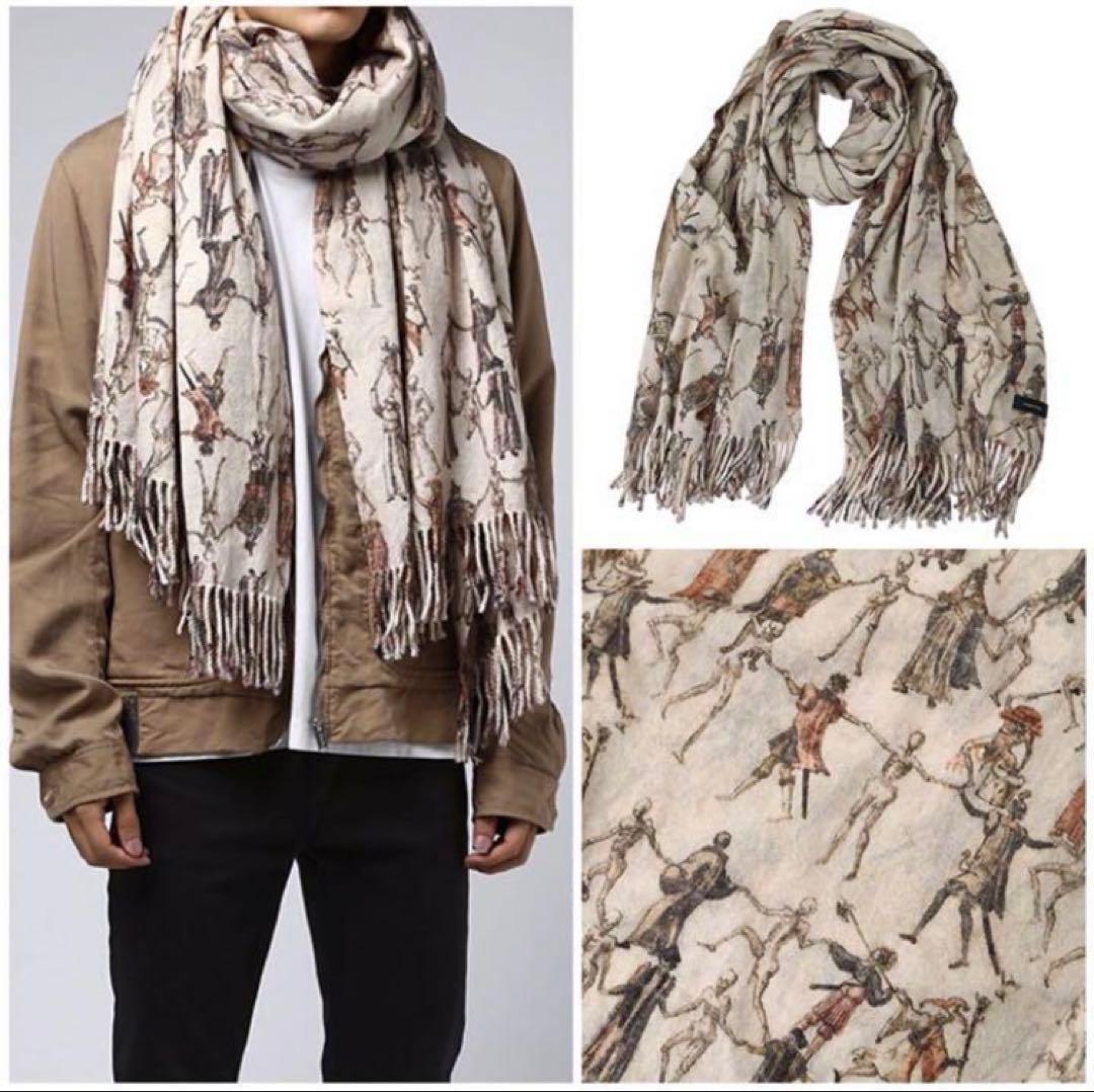 Cona　UNDERCOVER『死の舞踏 最高級ウール 大判ストール』