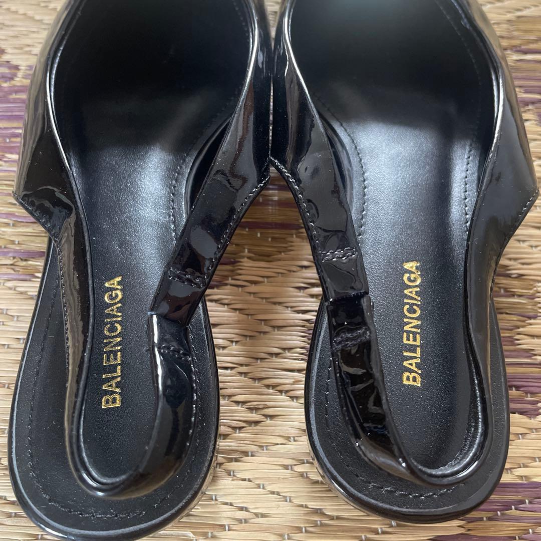 美品 balenciaga バレンシアガ BB ロゴ パンプス