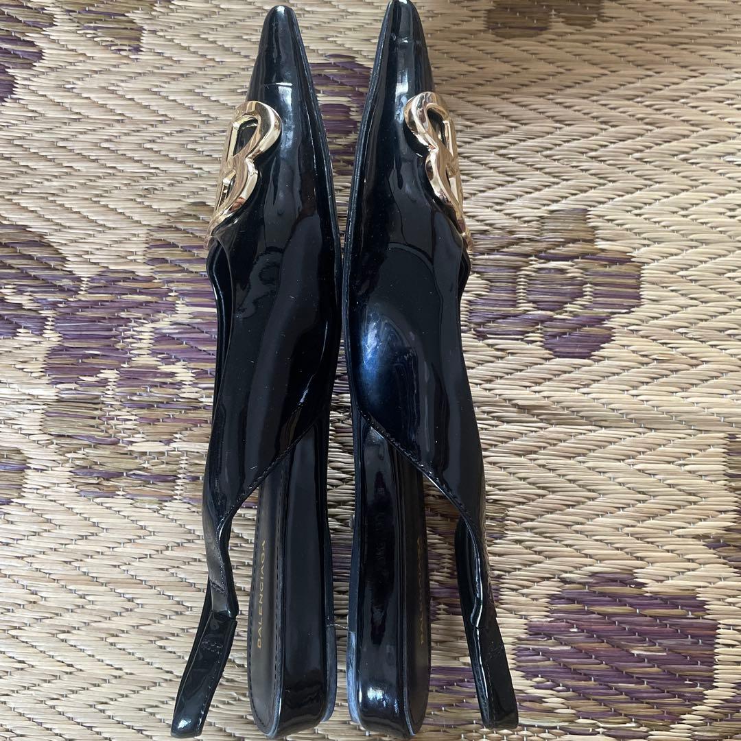 美品 balenciaga バレンシアガ BB ロゴ パンプス