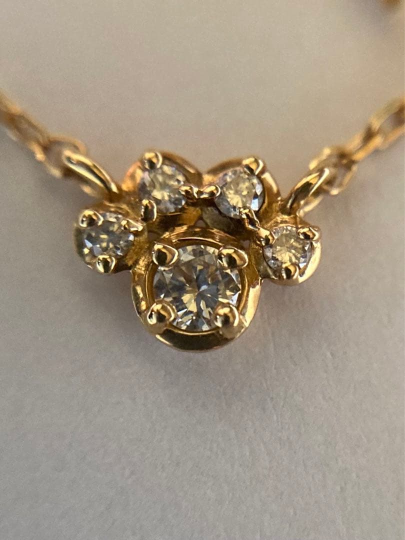 ⭐︎K.uno TiamTiam K18 肉球　ダイヤ　ネックレス⭐︎