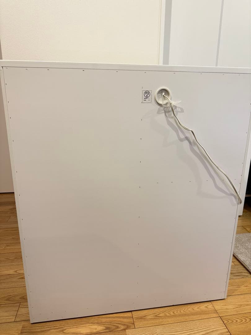 NITORI キッチンカウンター レンジボード 食器棚 ガラス板 ホワイト 傷有