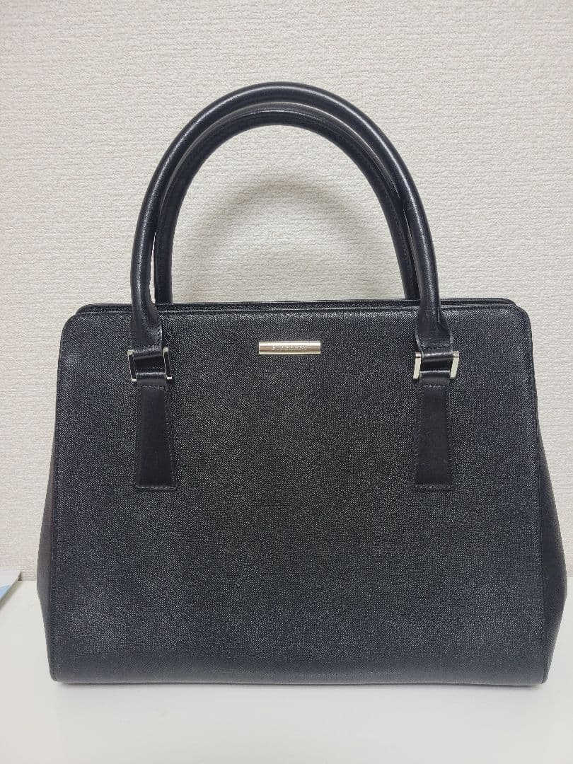 BURBERRY　バーバリー　自立式　トートバック　本革　ブラック