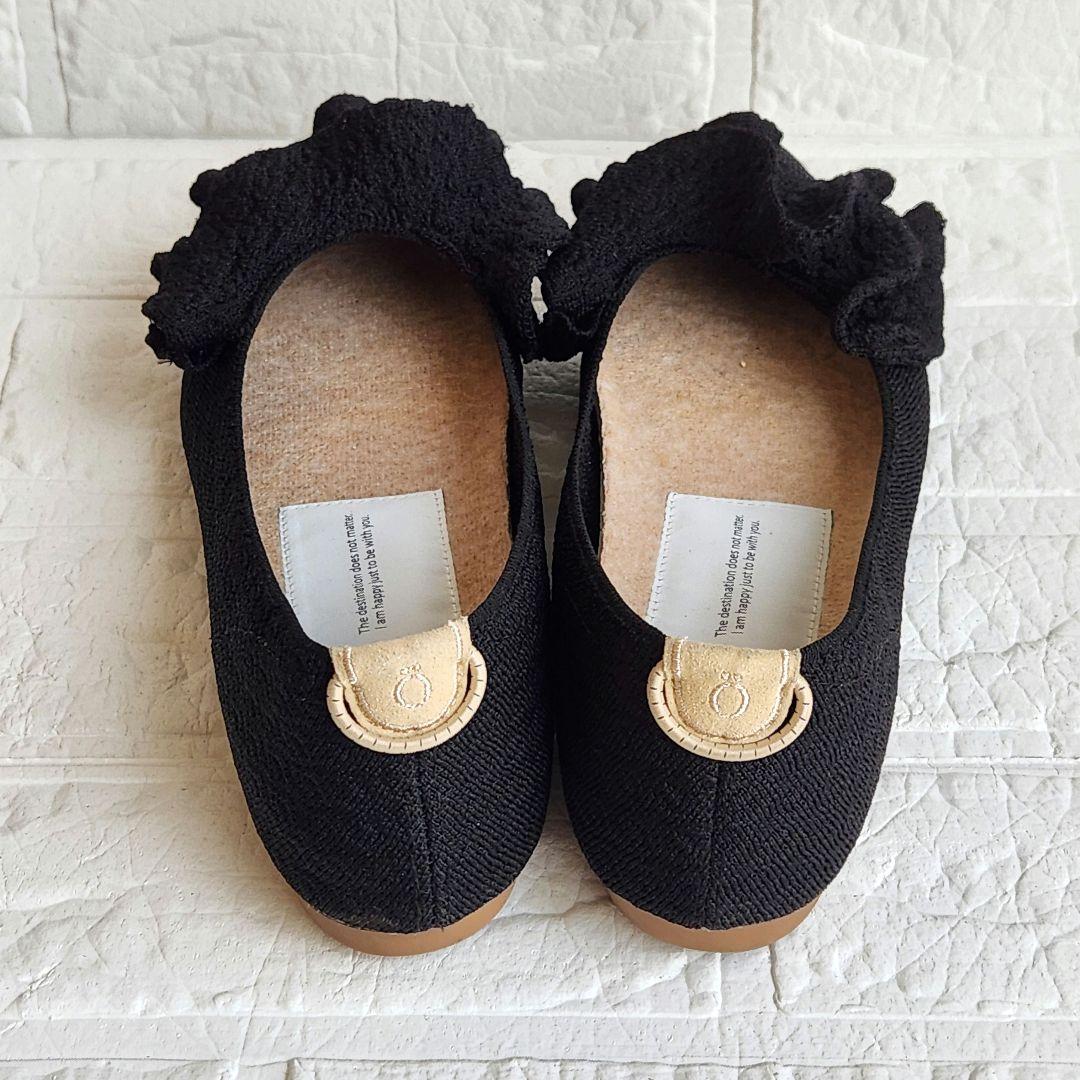 öffen pointed-FRIN❣️オッフェン フラットシューズ 39 黒