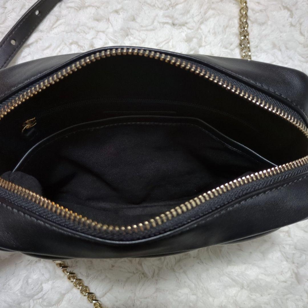 美品◆HUGO BOSS◆2WAY キルティング チェーン ショルダーバッグ 黒