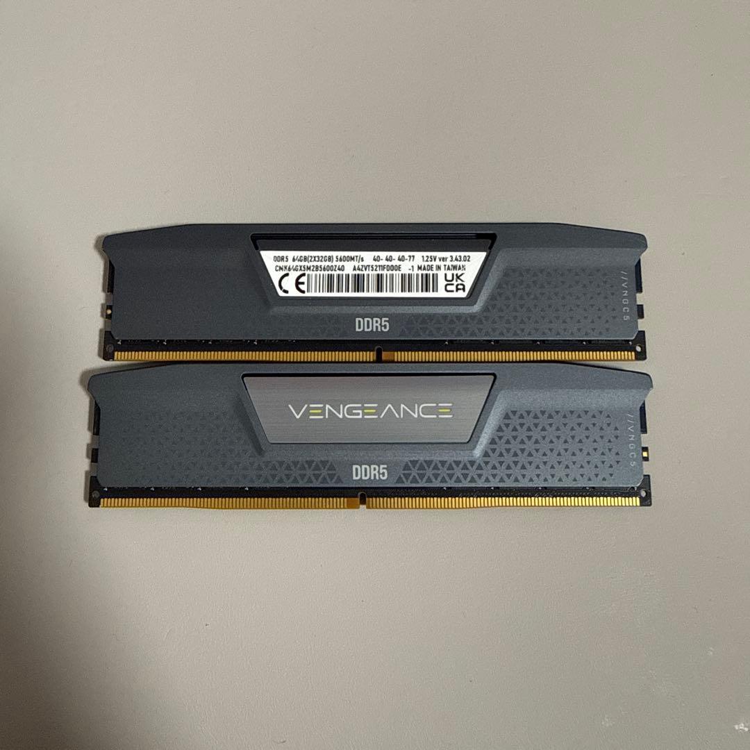 CORSAIR DDR5-5600MHz 64gb(32x2) pcメモリー