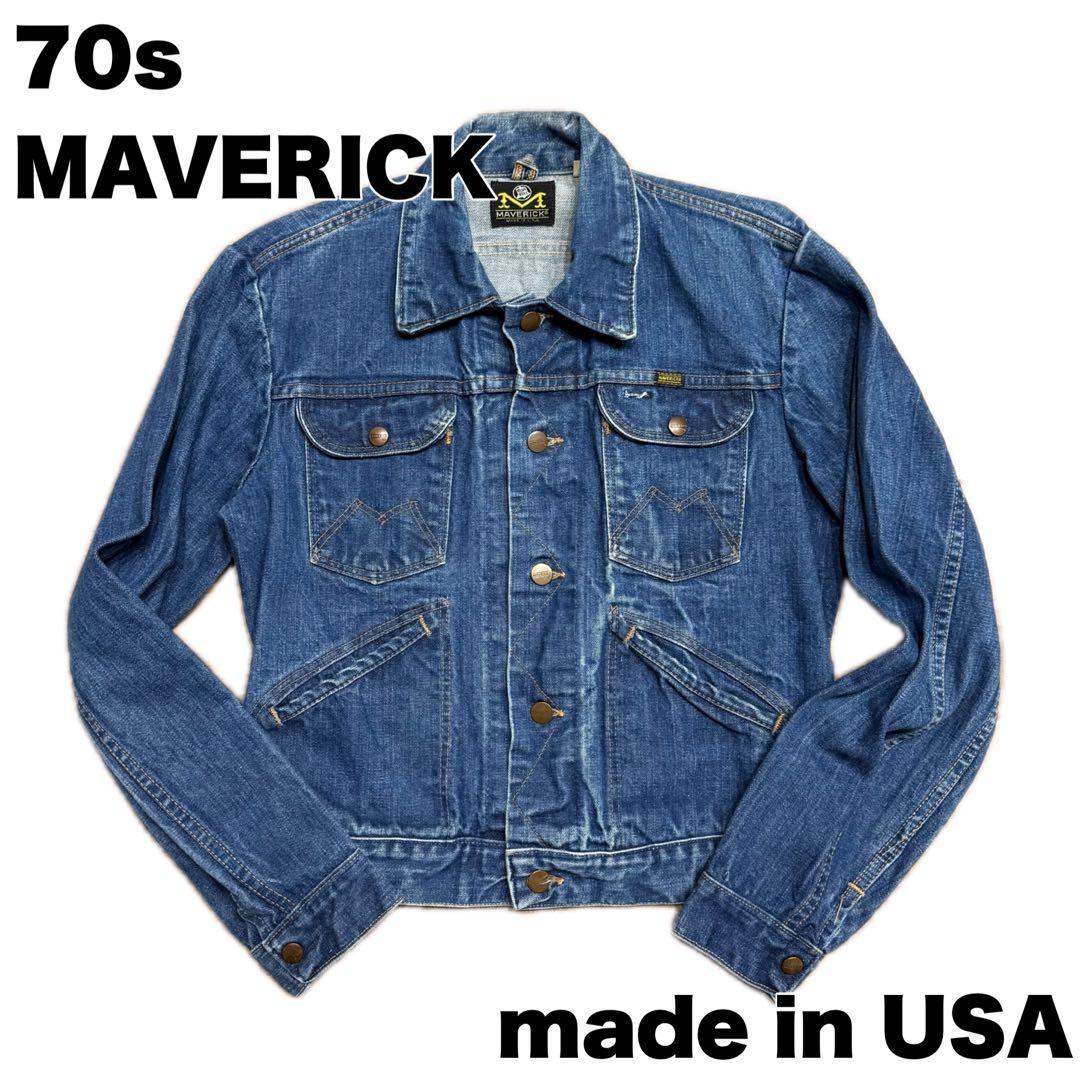 70s MAVERICK デニムジャケット　vintage ハチノス　アメリカ製