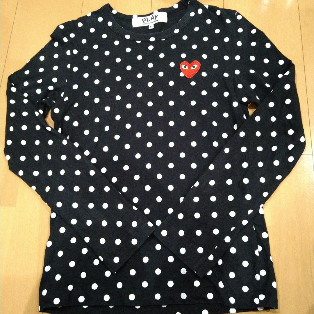 PLAY COMME des GARÇONS 水玉　長袖Tシャツ