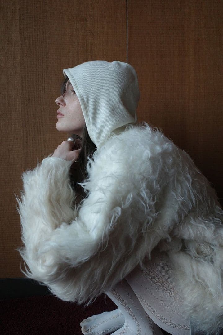 ぷ*様 CLANE BI COLOR SHAGGY KNIT CARDIGAN