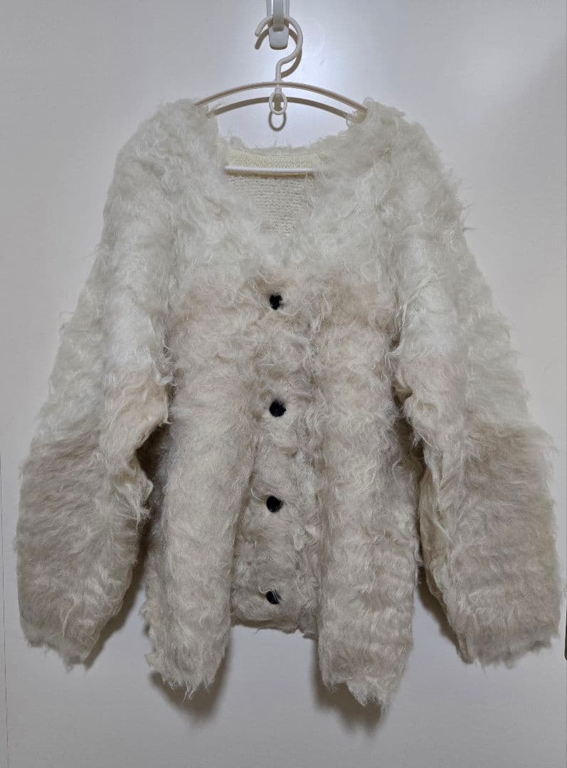 ぷ*様 CLANE BI COLOR SHAGGY KNIT CARDIGAN