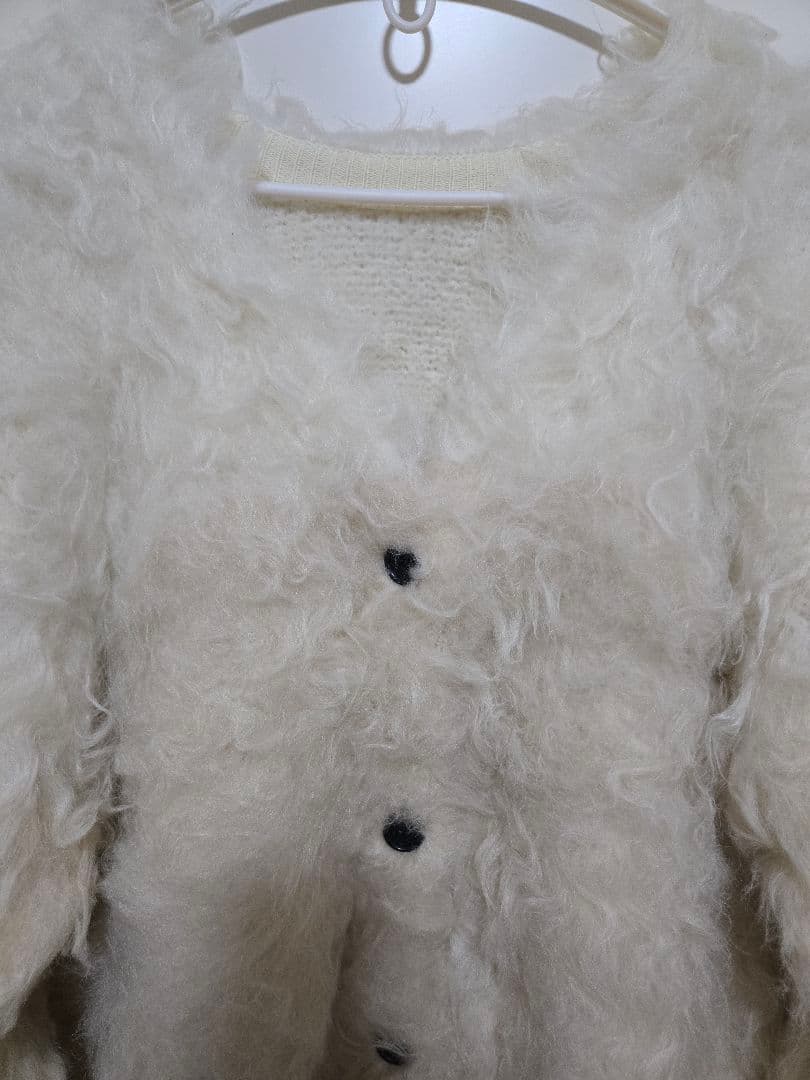 ぷ*様 CLANE BI COLOR SHAGGY KNIT CARDIGAN