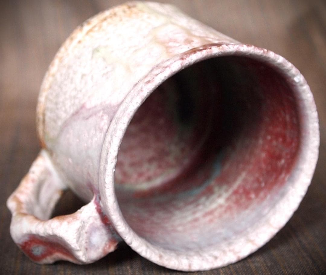 人気作家★高橋燎★信楽【窯変】焼き締めマグカップA★トレインキルン薪窯