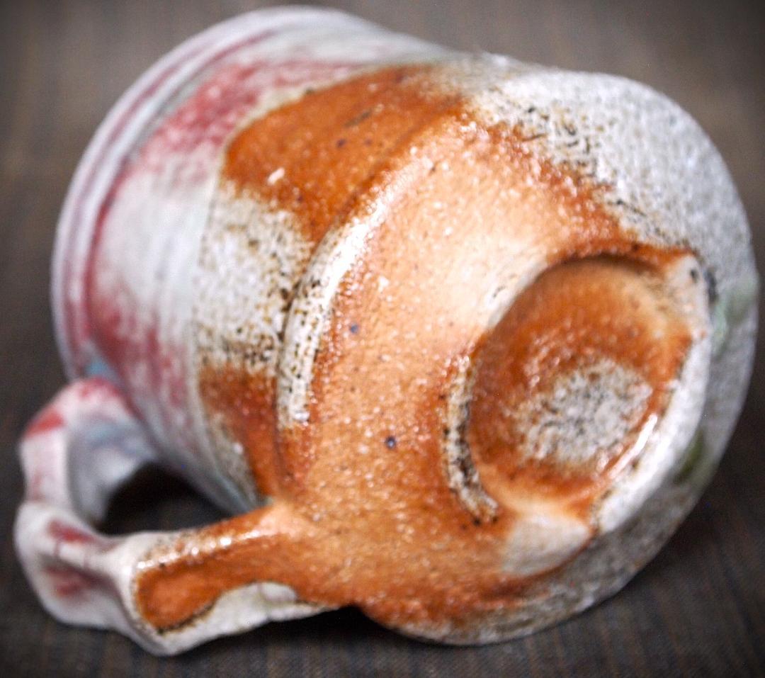 人気作家★高橋燎★信楽【窯変】焼き締めマグカップA★トレインキルン薪窯