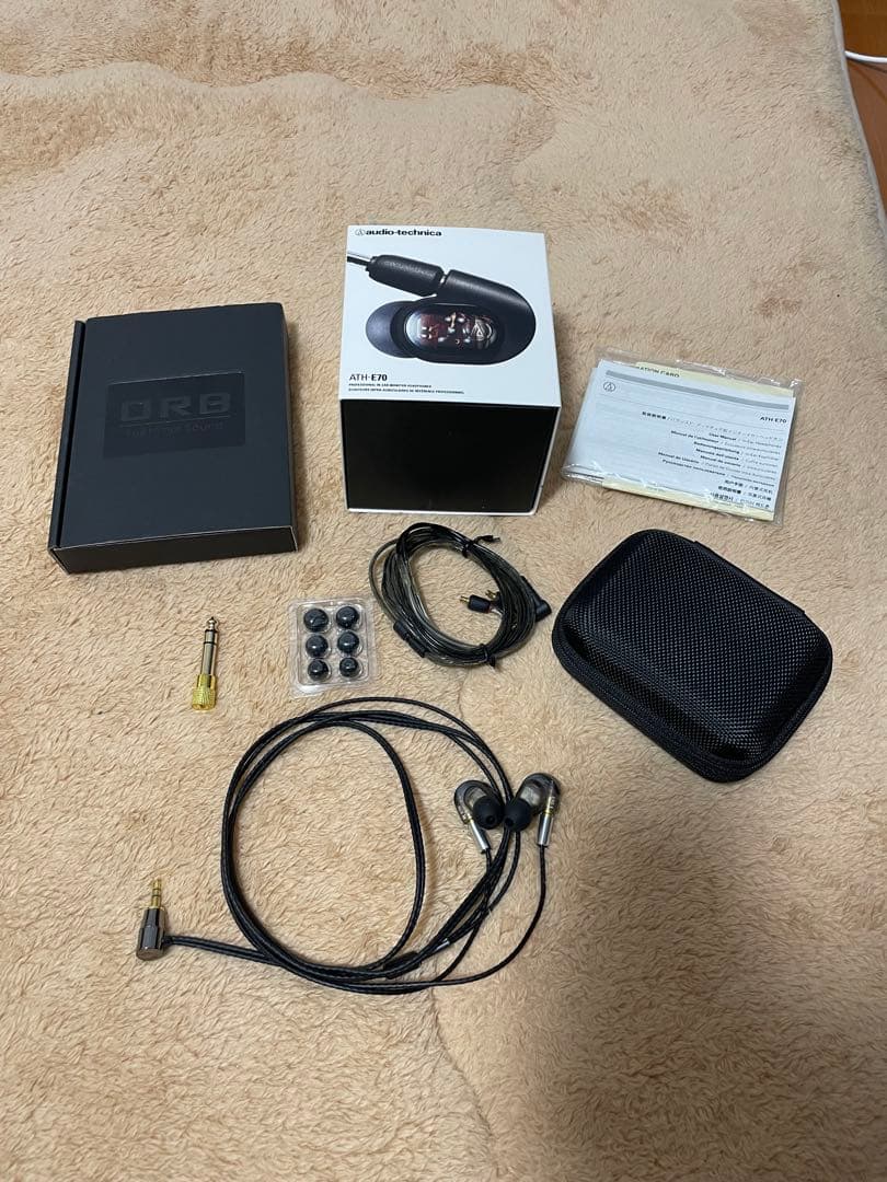 audio-technica ATH-E70 リケーブル済 美品