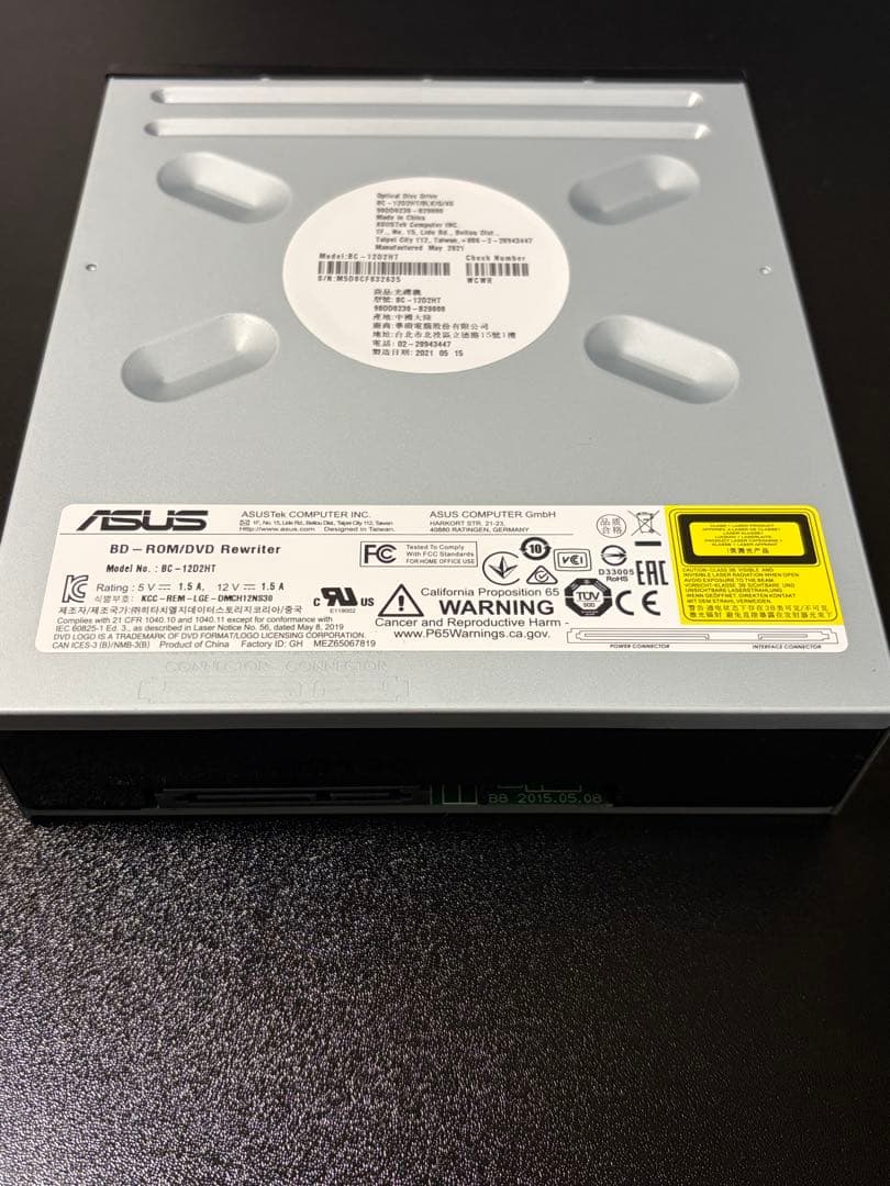 【美品】ASUS BC-12D2HT 内蔵型 BD PC 光学ドライブ