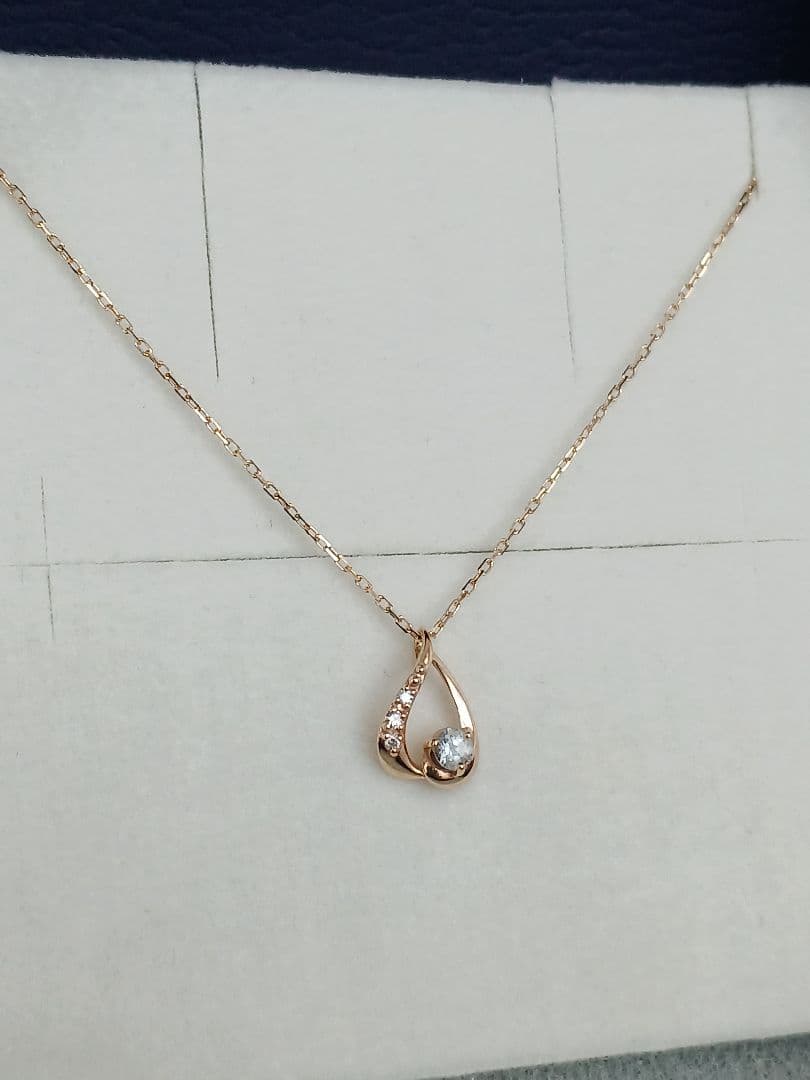 【kazyukazyu】ヴァンドーム青山☆K10☆アクアマリン☆ネックレス