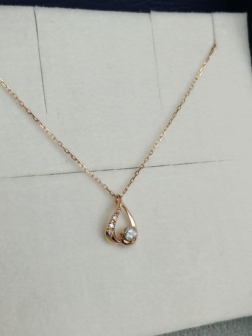 【kazyukazyu】ヴァンドーム青山☆K10☆アクアマリン☆ネックレス