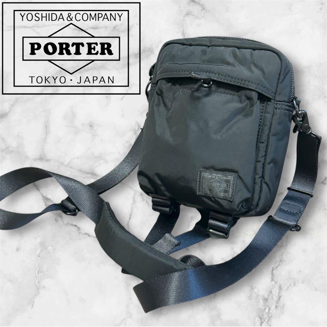 【希少】極美品 PORTER SENSES ショルダーバッグ　ポーチ　ブラック