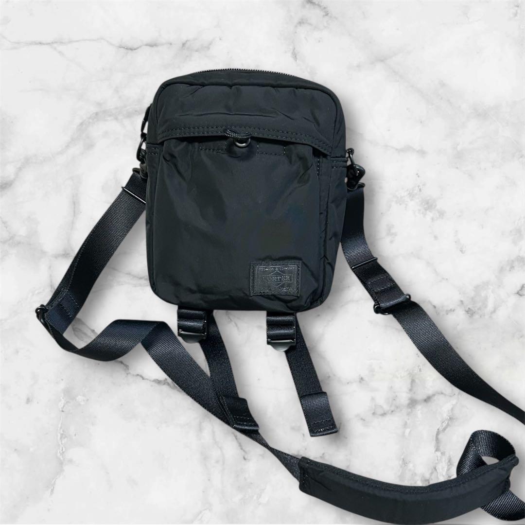【希少】極美品 PORTER SENSES ショルダーバッグ　ポーチ　ブラック