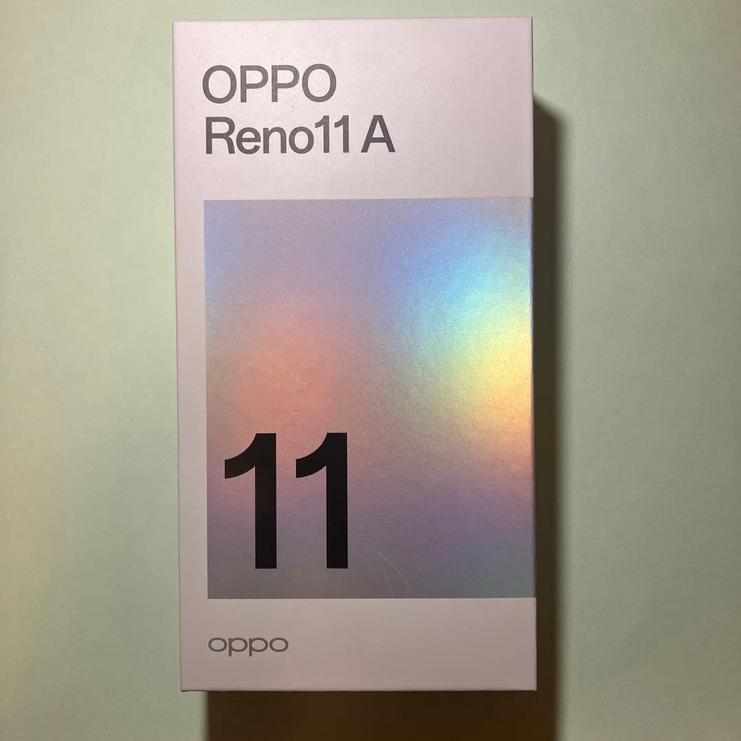 OPPO Reno11 A ホワイト 本体　ダークグリーン