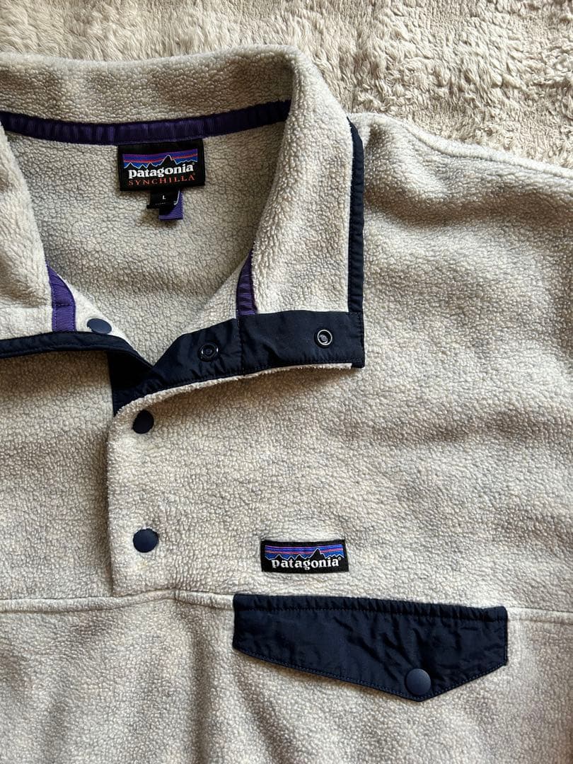 Patagonia スナップT オートミール L