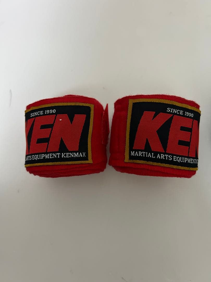 KENSPORTS ボクシンググローブ 12oz レッド バンテージセット