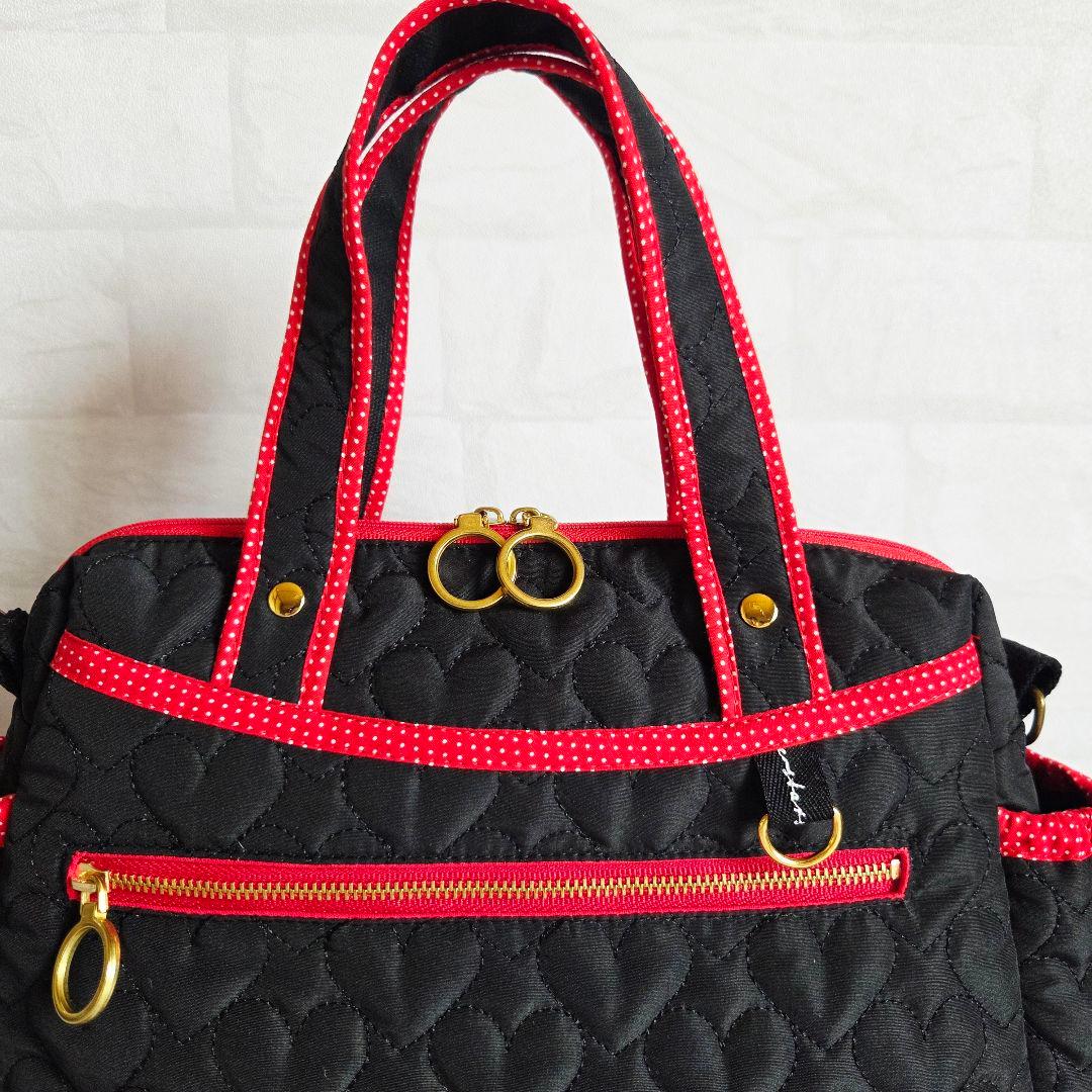 緑新　ボストン型ショルダーバッグ(M)　ハンドメイド