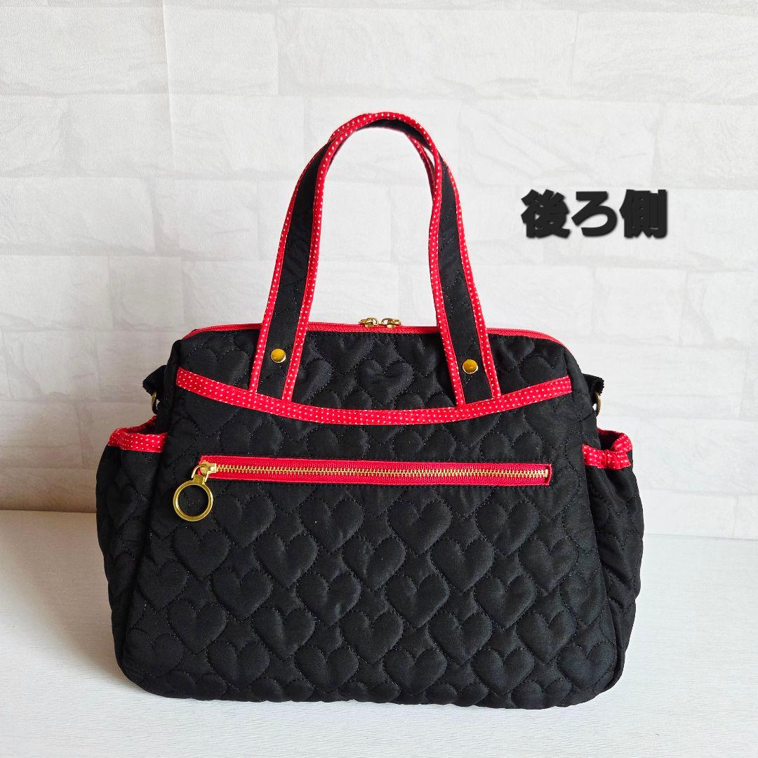 緑新　ボストン型ショルダーバッグ(M)　ハンドメイド