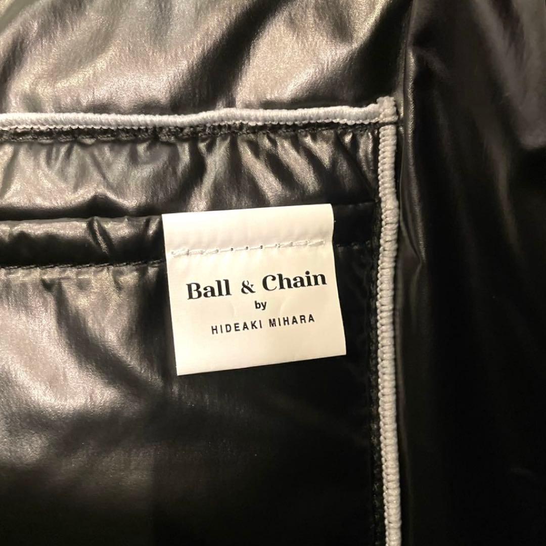 ボールアンドチェーン　黒×シルバー刺繍　中綿（M）新品未使用
