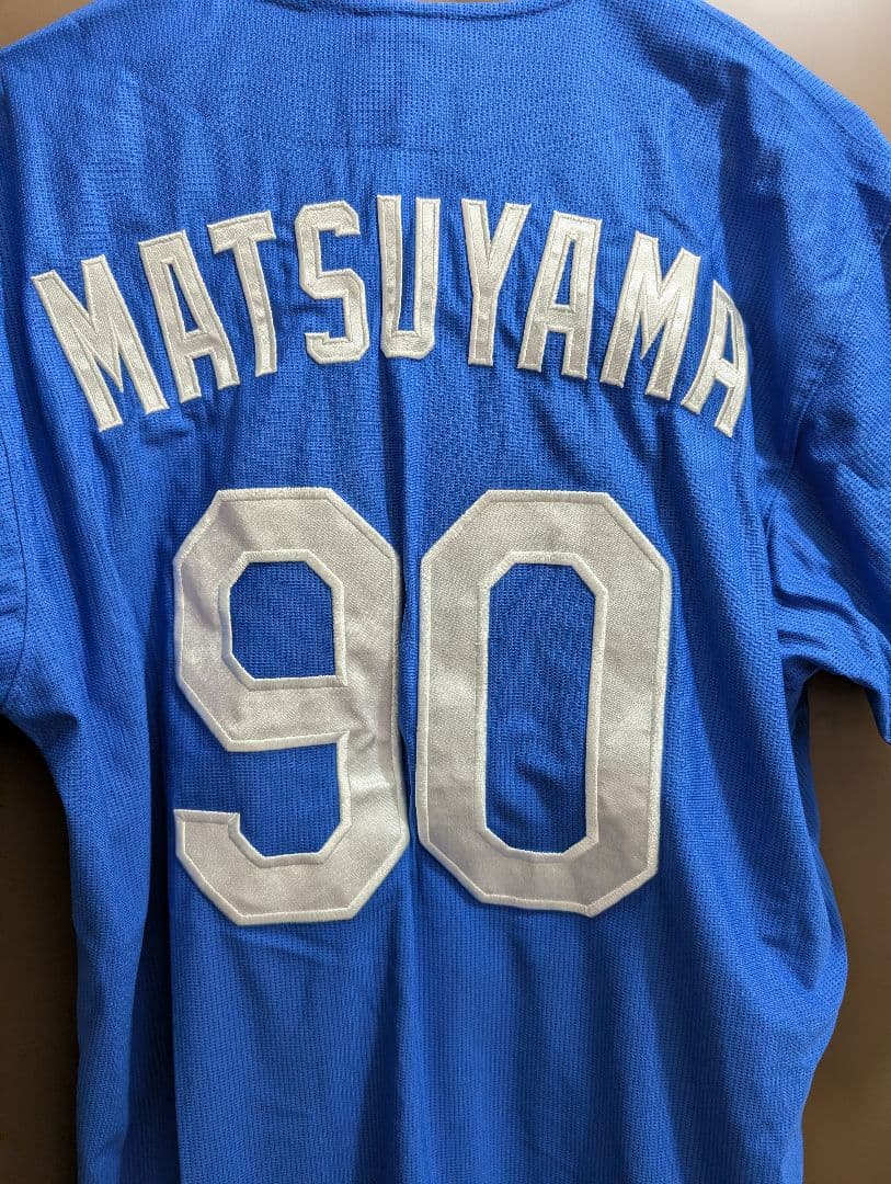 中日ドラゴンズ松山晋也オーダーレプリカユニフォームビジターサイズ L