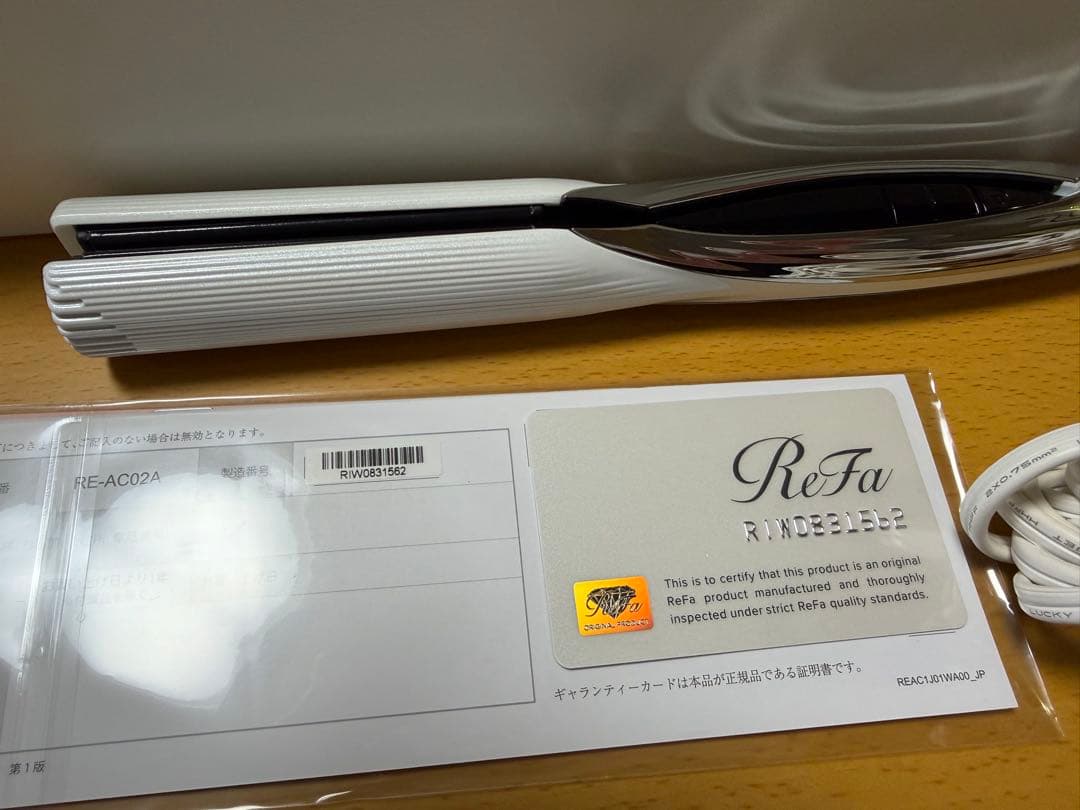 ReFa ストレートヘアアイロン RE-AC02A ホワイト