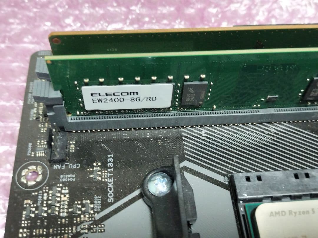 Ryzen5 3500 PRIME B450M-K RAM16GBセット 動作品