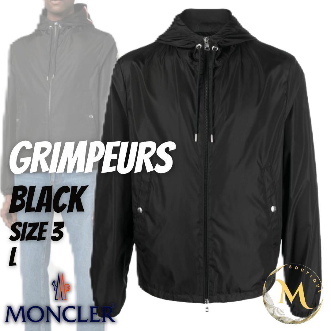 新品未使用☆MONCLER Grimpeurs ウィンドブレーカー 黒色 TG3