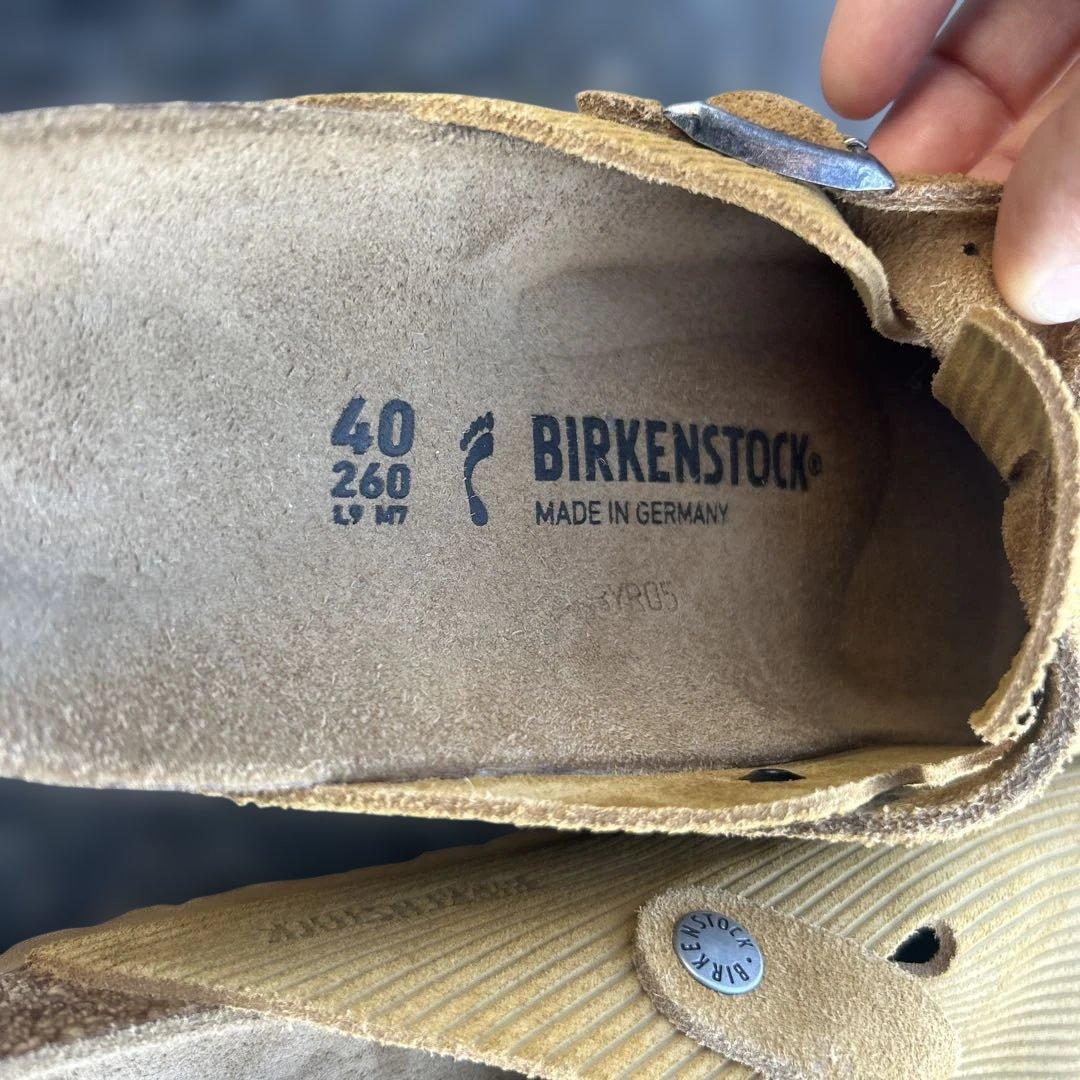 40 コーデュロイ BIRKENSTOCK BOSTON ボストン コルク