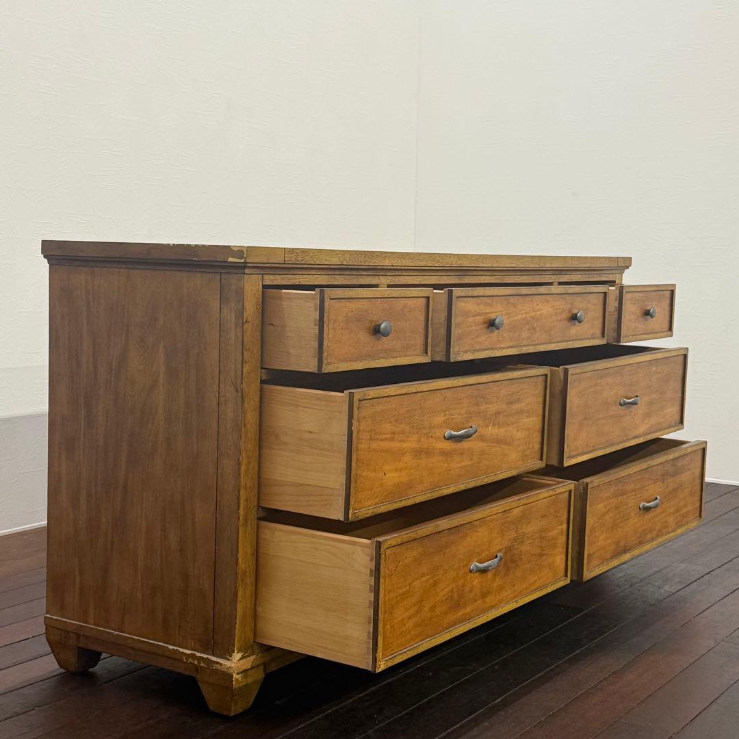 H17K77a ETHAN ALLEN イーセンアーレン ワイドキャビネット