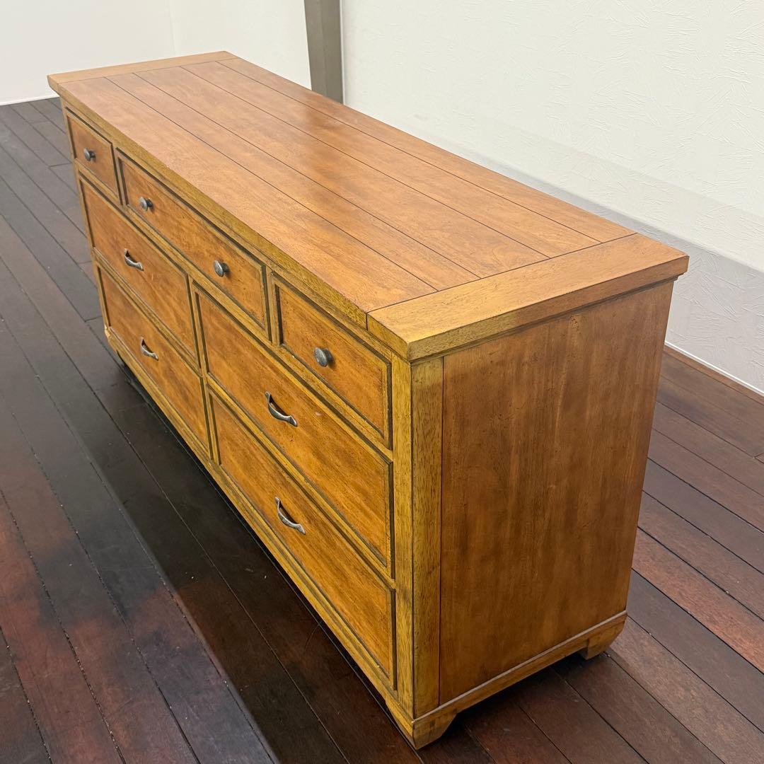 H17K77a ETHAN ALLEN イーセンアーレン ワイドキャビネット