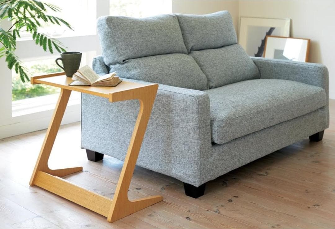 Zeta ソファサイドテーブル　ダークブラウン