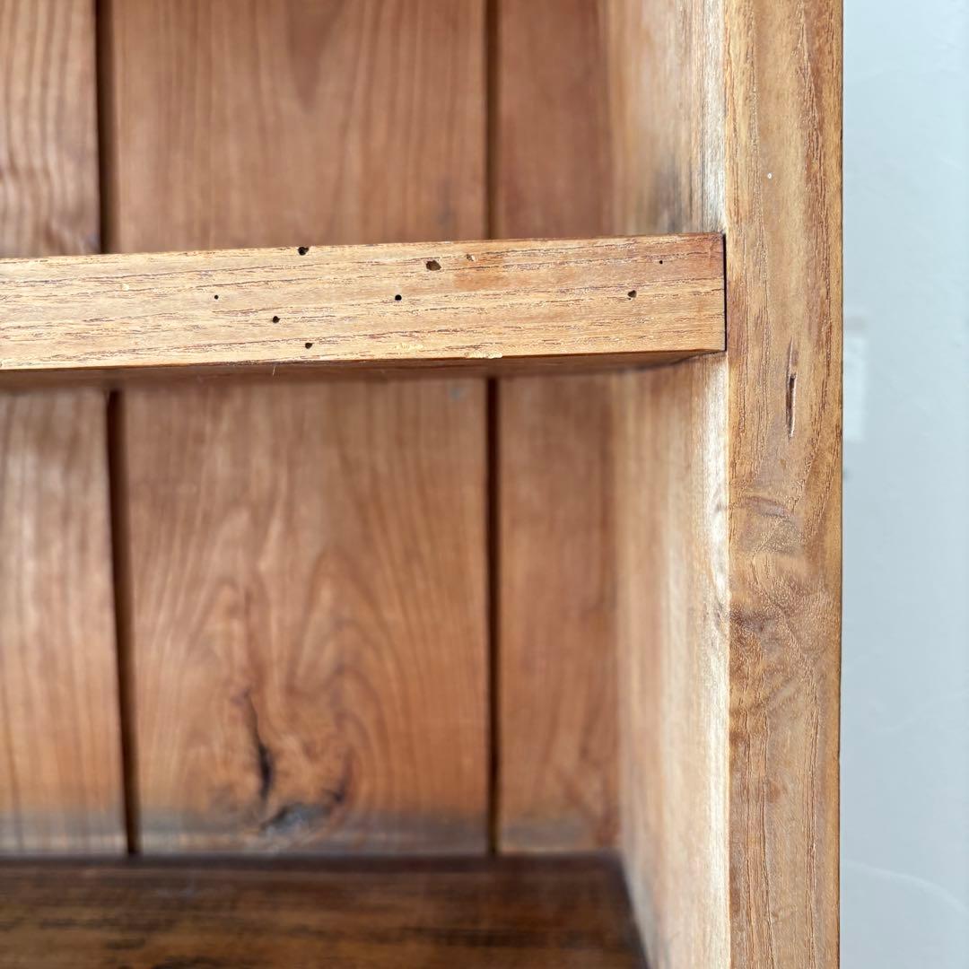 古道具　5段本棚 飾り棚　引き出し付き