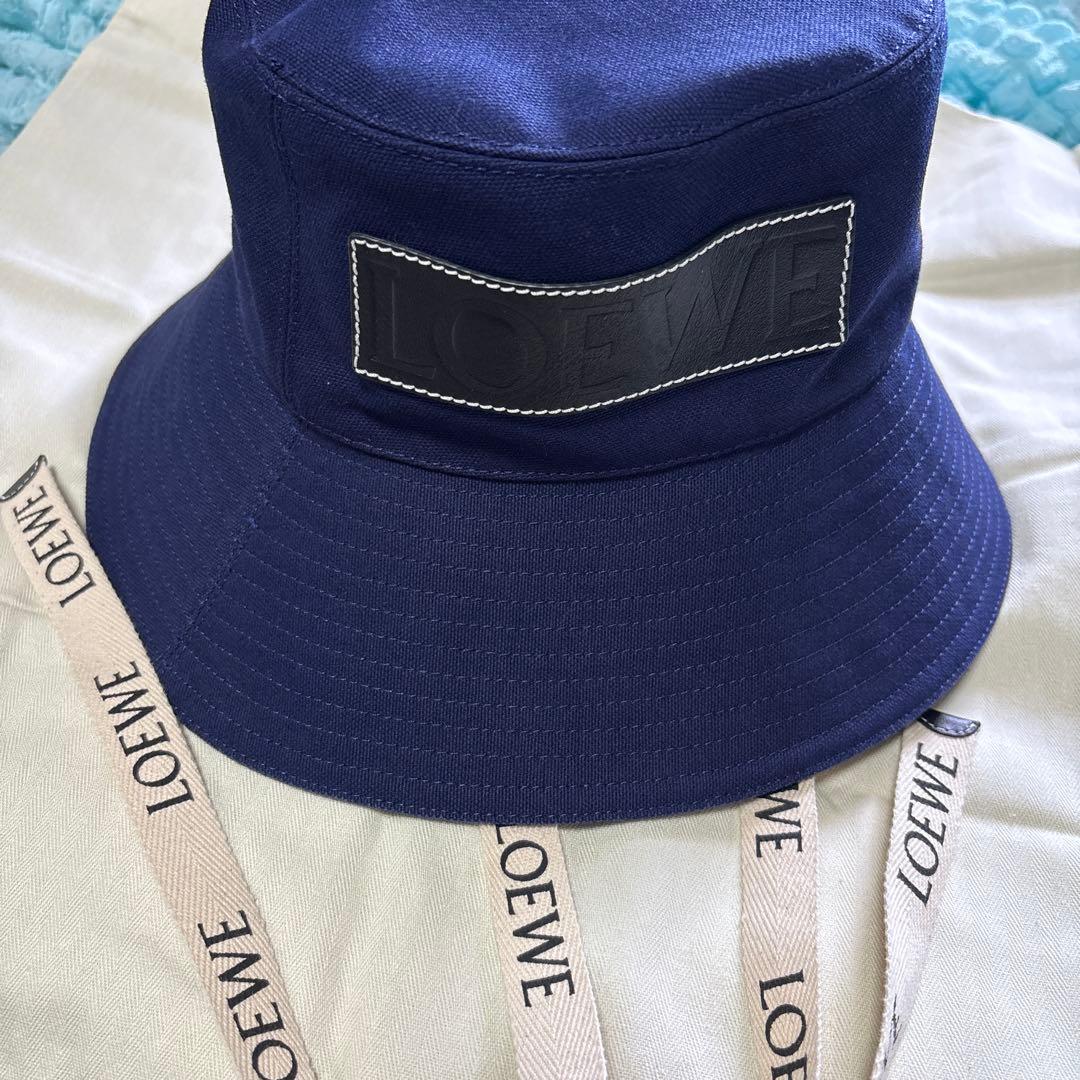 ロエベ　LOEWE ハット　バケットハット　ネイビー　サイズ57