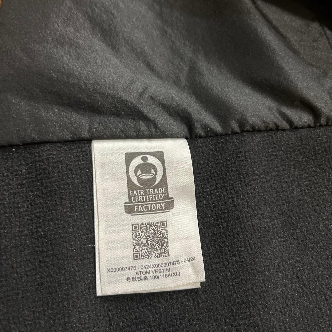 【新品同様】ARC’TERYX Atom Vest XLサイズ
