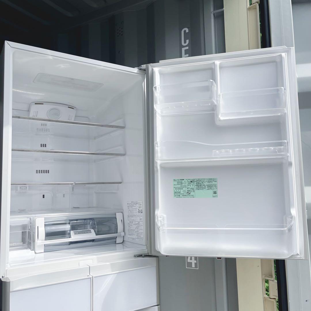 116取付無料！日立真空チルド搭載おしゃれホワイトインテリア5ドア冷蔵庫！洗濯機