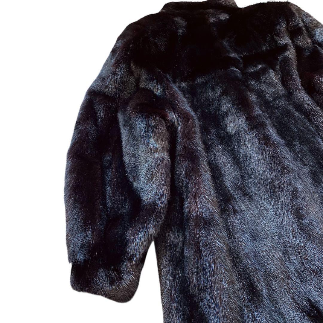 MIAROSA ミアロサ ブラックミンク コート 大きいサイズ13-15号