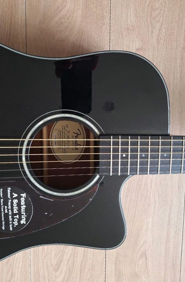 Fender CD-140SCE Black エレアコ ブリッジリペア品