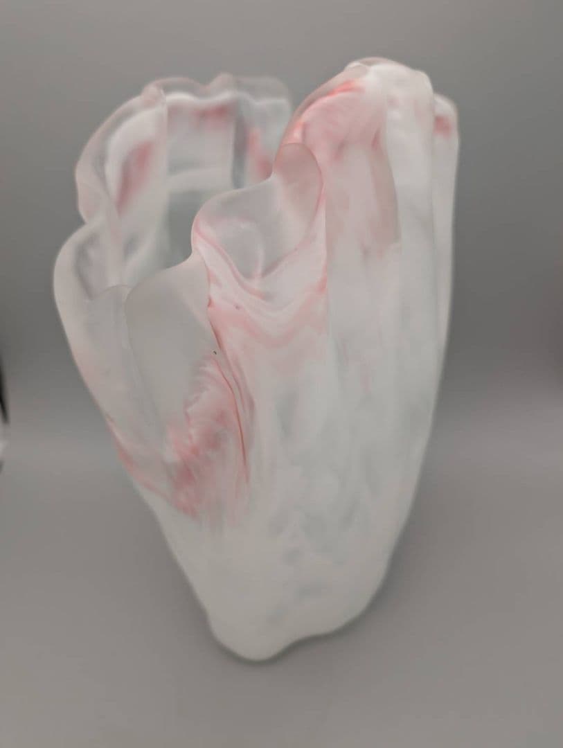 MURANO　ムラノ　ピンク　花瓶　置物　インテリア　イタリー製