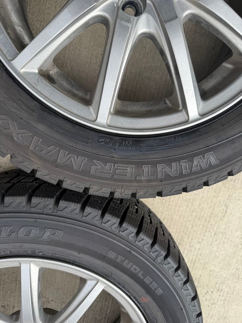 1シーズン使用バリ溝 ダンロップWM02 175/65R14 4本ホイールセット